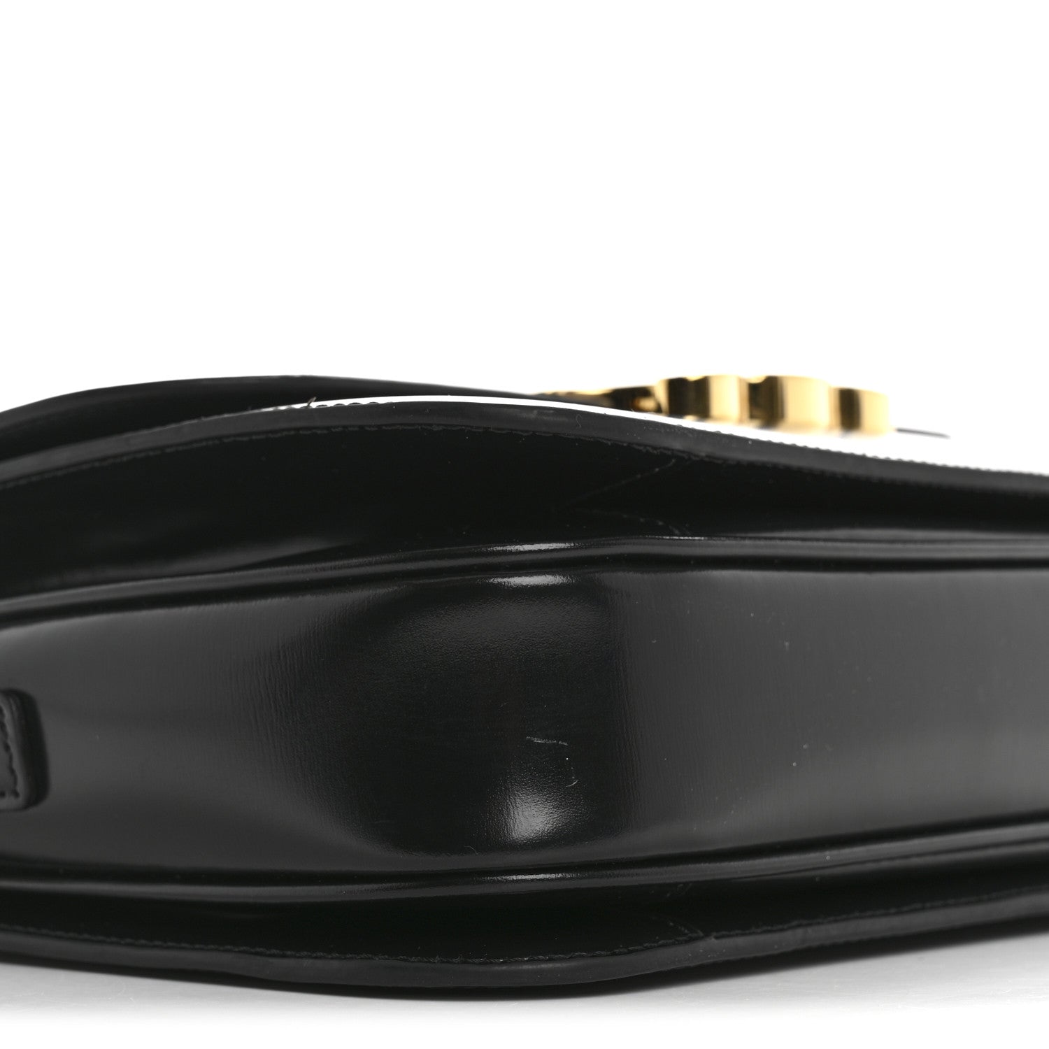 Celine Shiny Calfskin Medium Triomphe Black 10 of 13