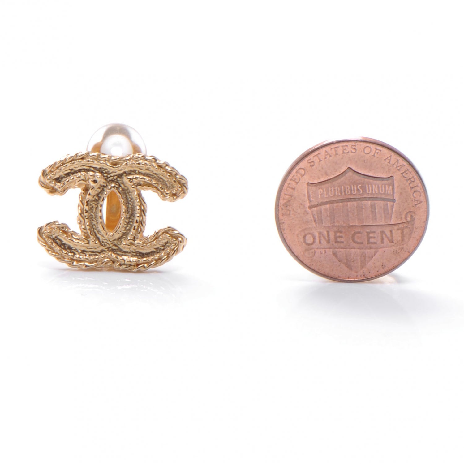 Chanel CC Chain Clip On Earrings 2 of 5
