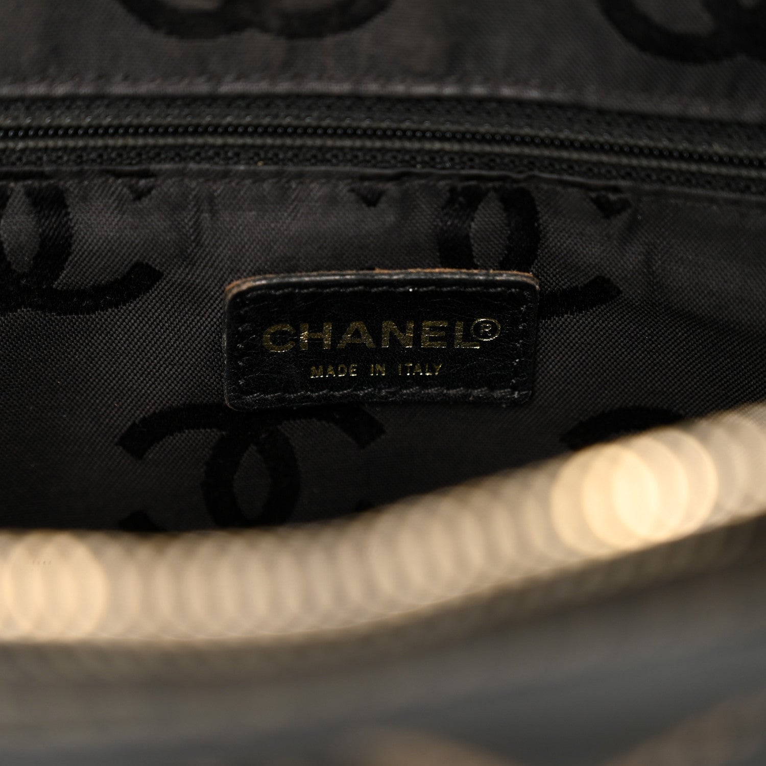 Chanel Calfskin Wild Stitch Vertical Top Handle Bag Black 5 of 9