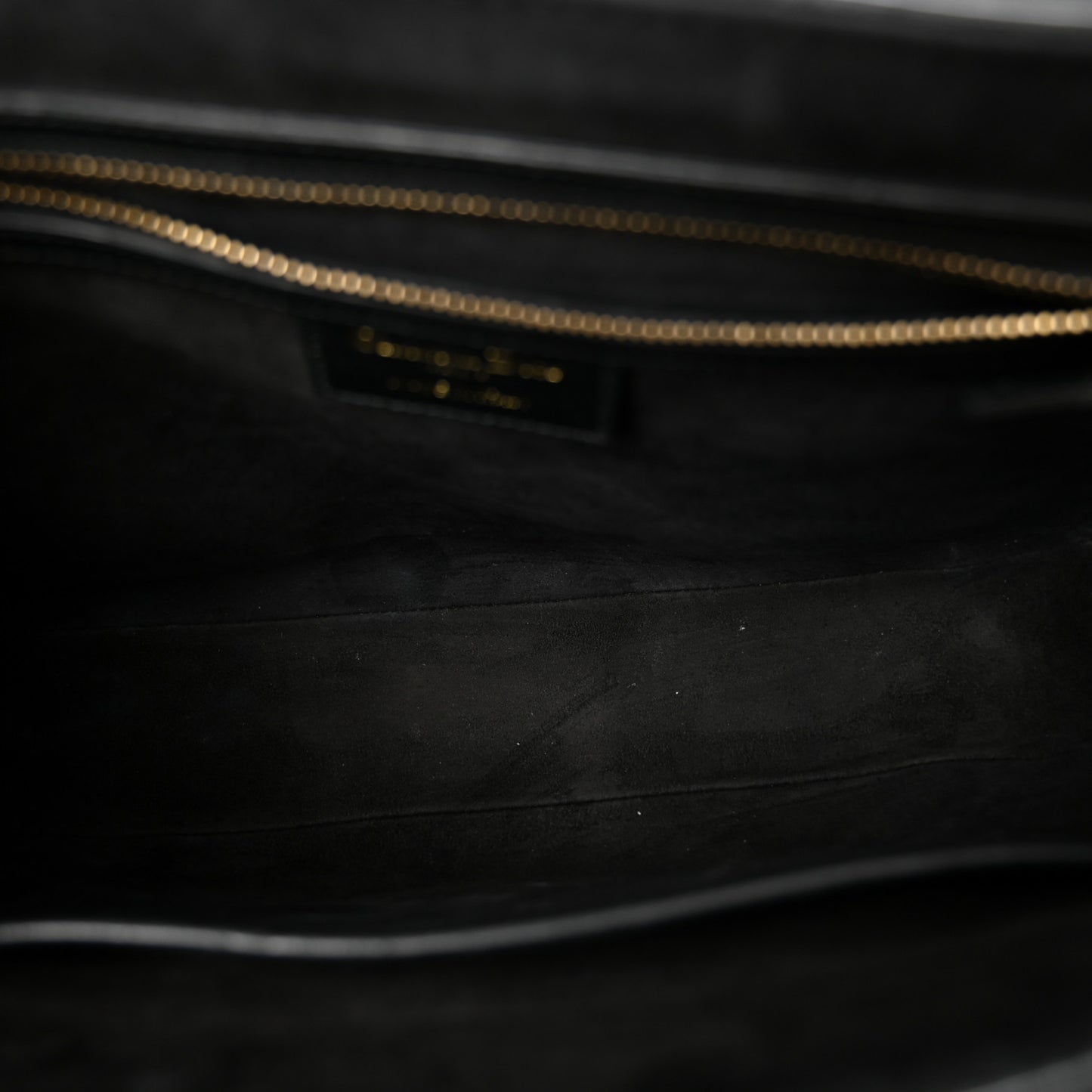 Calfskin D Fence Saddle Bag Black