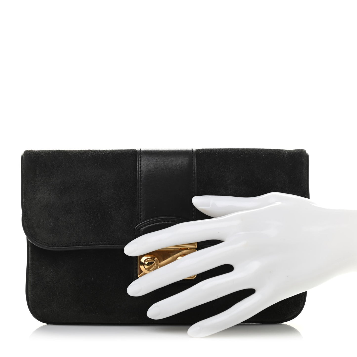 Suede SC Slim Clutch Coal