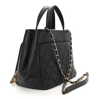 Chanel Caviar Quilted Small Business Affinity Shopping Bag Black 3 of 10