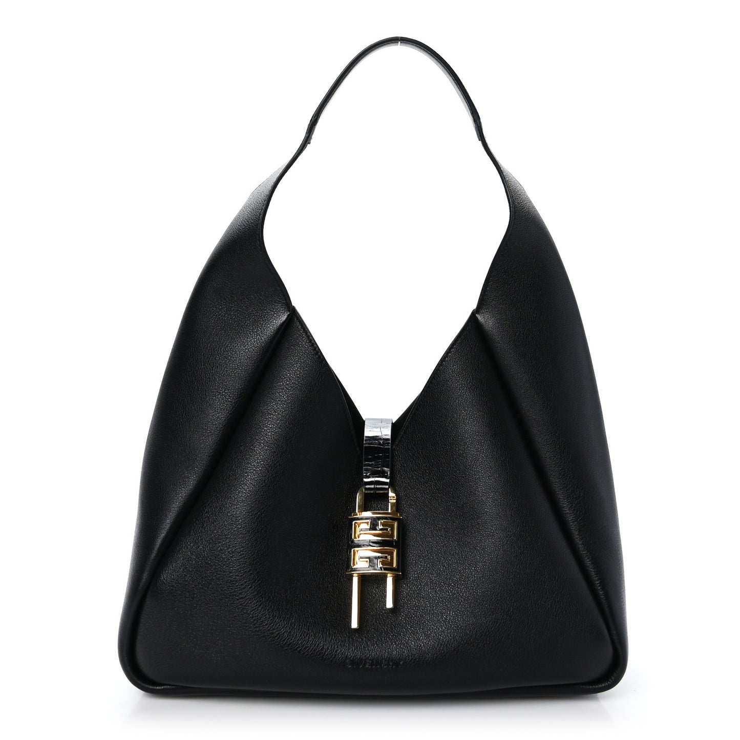 Calfskin Medium G-Lock Hobo Black