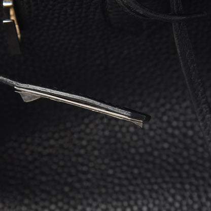 Hermes Taurillon Clemence Birkin 35 Black 14 of 39