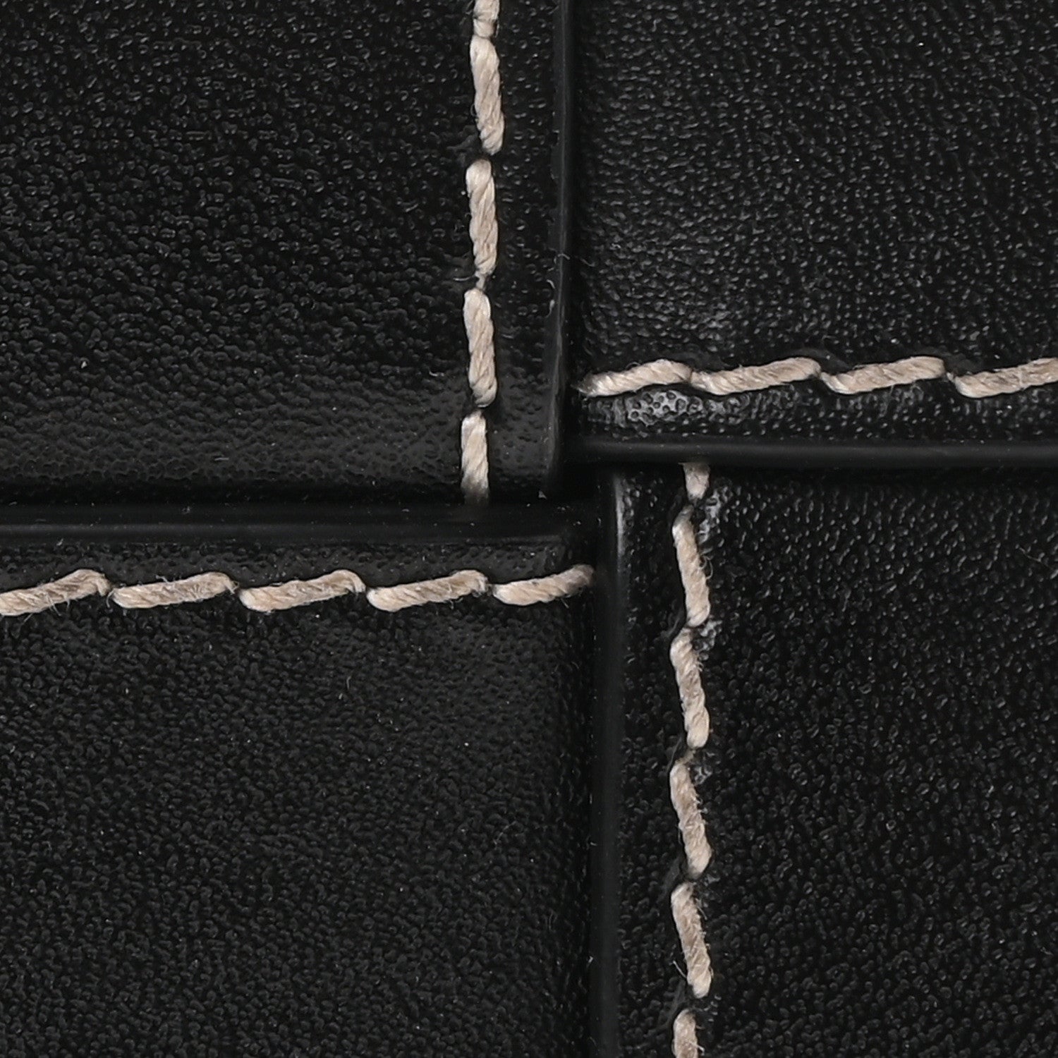 Bottega Veneta Calfskin Maxi Intrecciato Edge Stitch Cassette Crossbody Bag Black 8 of 10