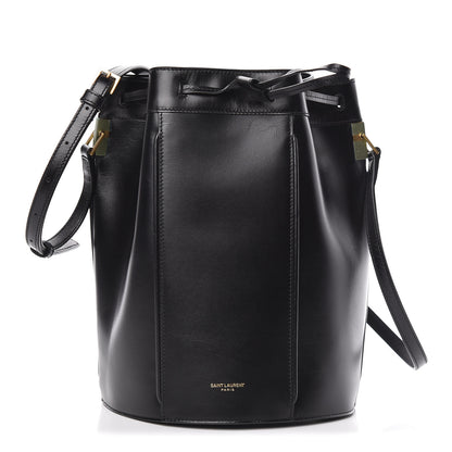 Saint Laurent Smooth Calfskin Medium Talitha Bucket Bag Black 1 of 9
