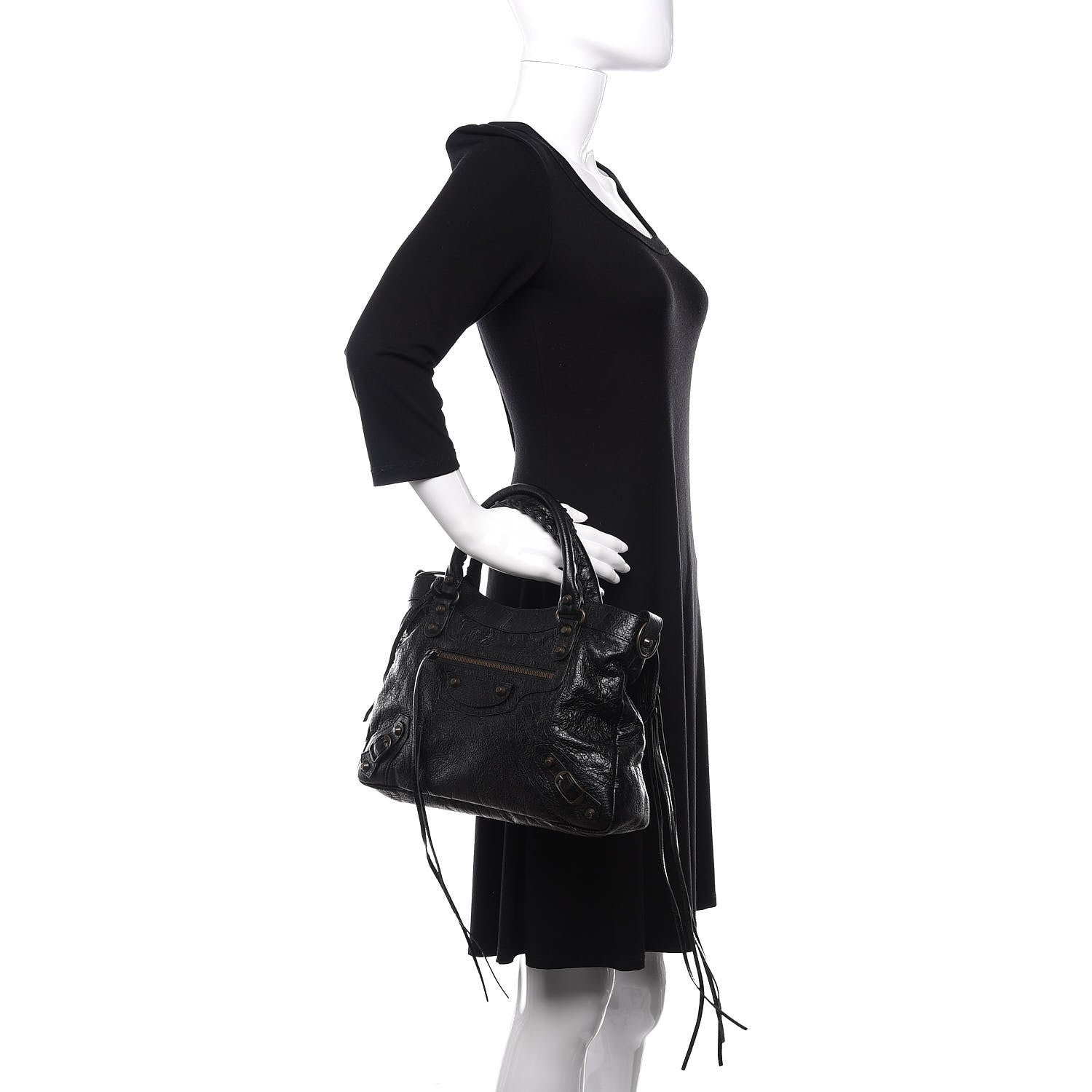 Balenciaga Agneau Classic Hardware Town Black 2 of 10