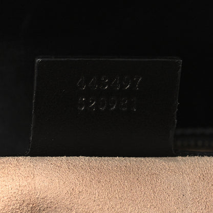 Gucci Calfskin Matelasse Small GG Marmont Shoulder Bag Black 7 of 7