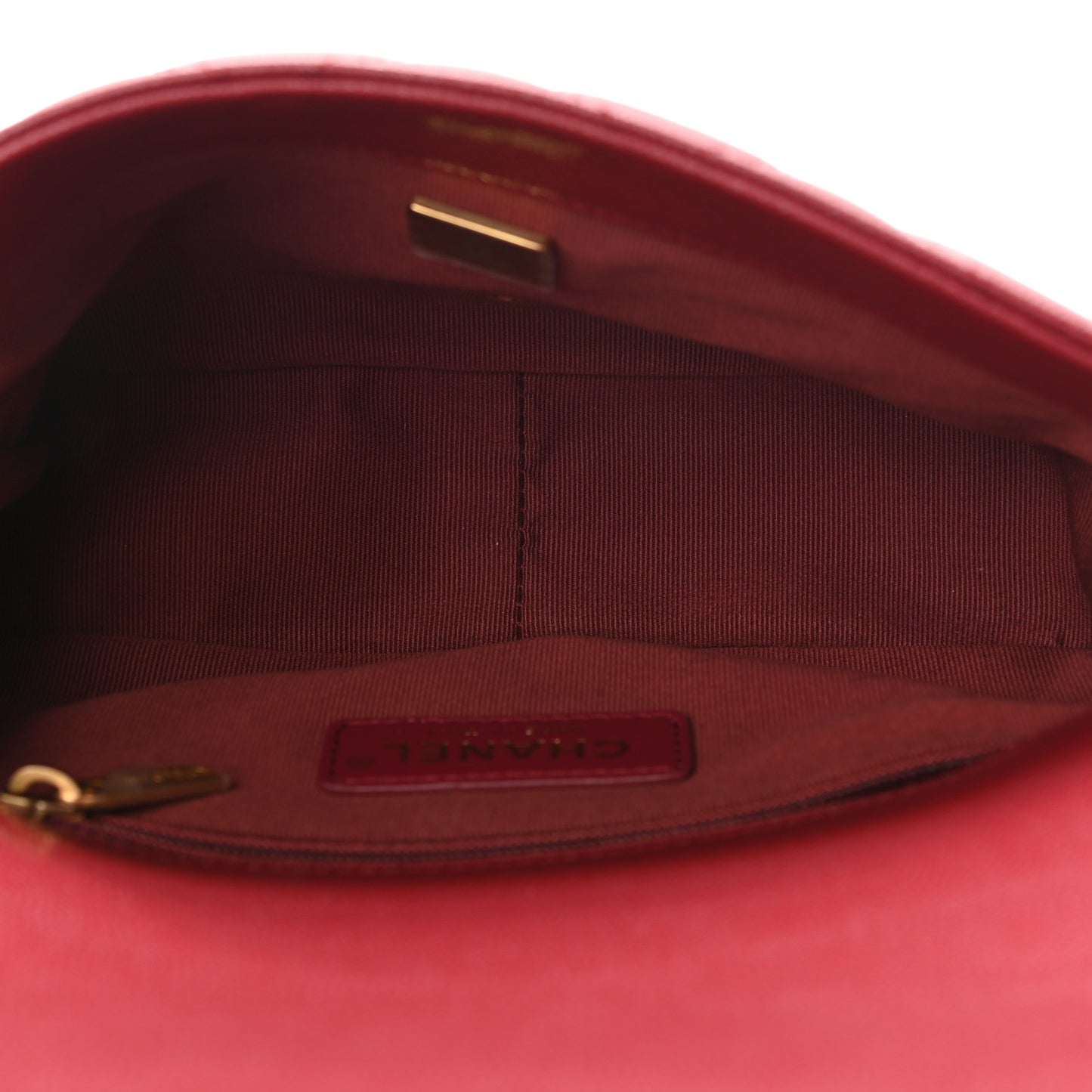Caviar Quilted Small Twist Your Buttons Flap Burgundy
