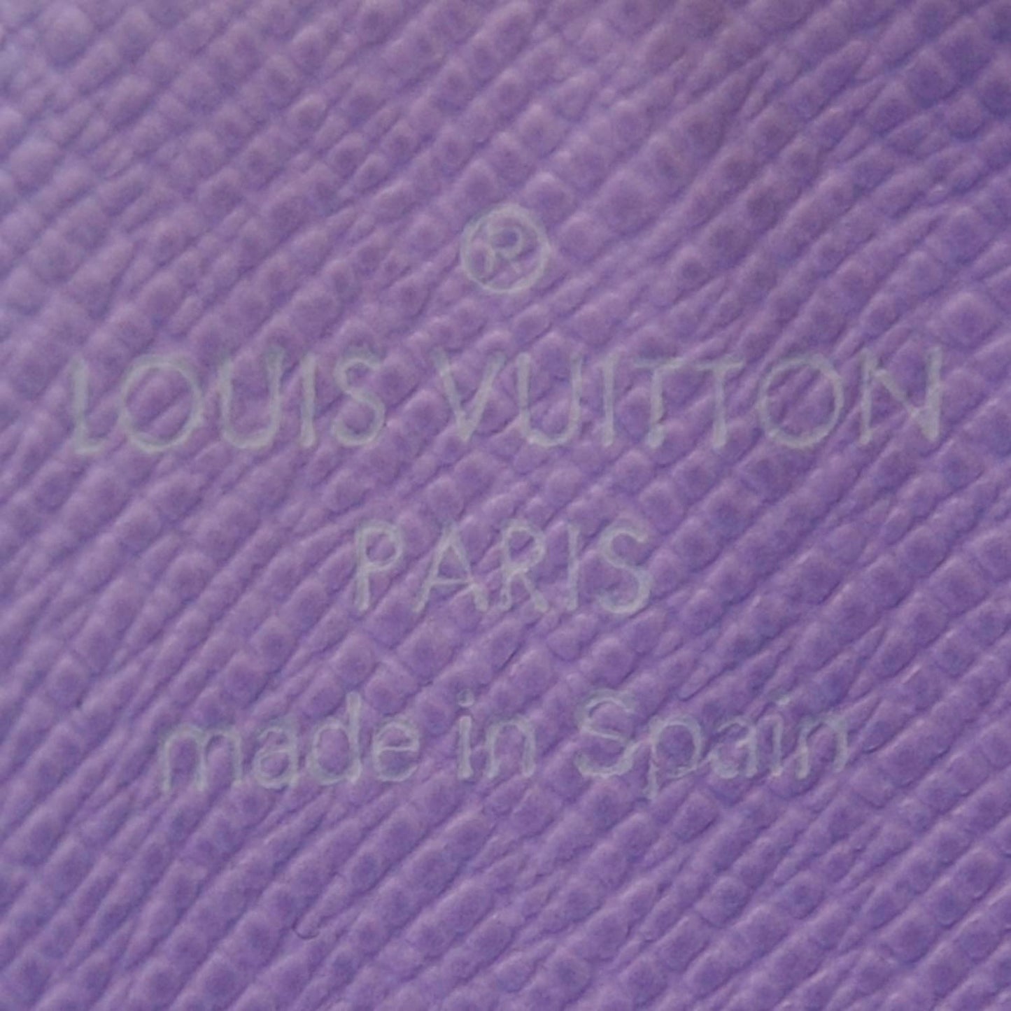 Monogram Multicolor Key Pouch Black Violet