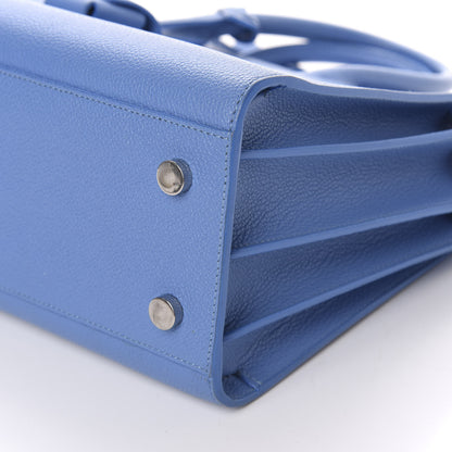 Saint Laurent Grained Calfskin Baby Sac De Jour Blue Clair 8 of 12