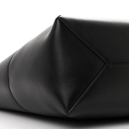 Loewe Shiny Calfskin Medium Puzzle Fold Tote Black 9 of 12
