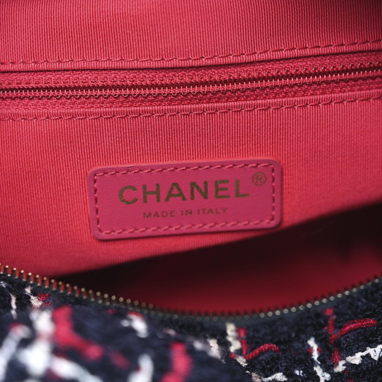 Chanel Tweed Calfskin Signe Hobo Navy Multicolor 6 of 10