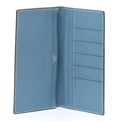 Hermes Epsom MC2 Fleming Long Wallet Blue Jean 5 of 12