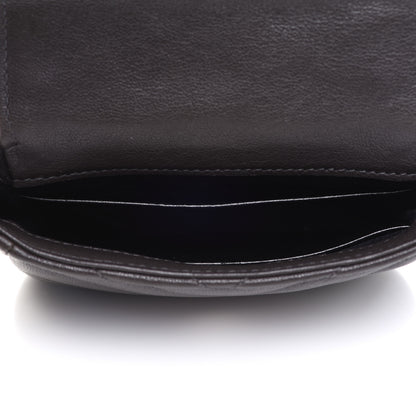Saint Laurent Sheepskin Matelasse Chevron Monogram Mini College Bag Dark Anthracite 4 of 8