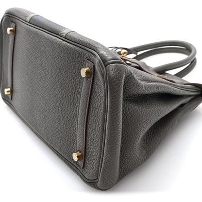 Hermes Taurillon Clemence Lizard Club Birkin 30 Etain Graphite 10 of 10