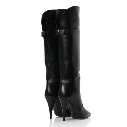 Saint Laurent Lambskin Koller 110 Tall Boots 36.5 Black 5 of 11