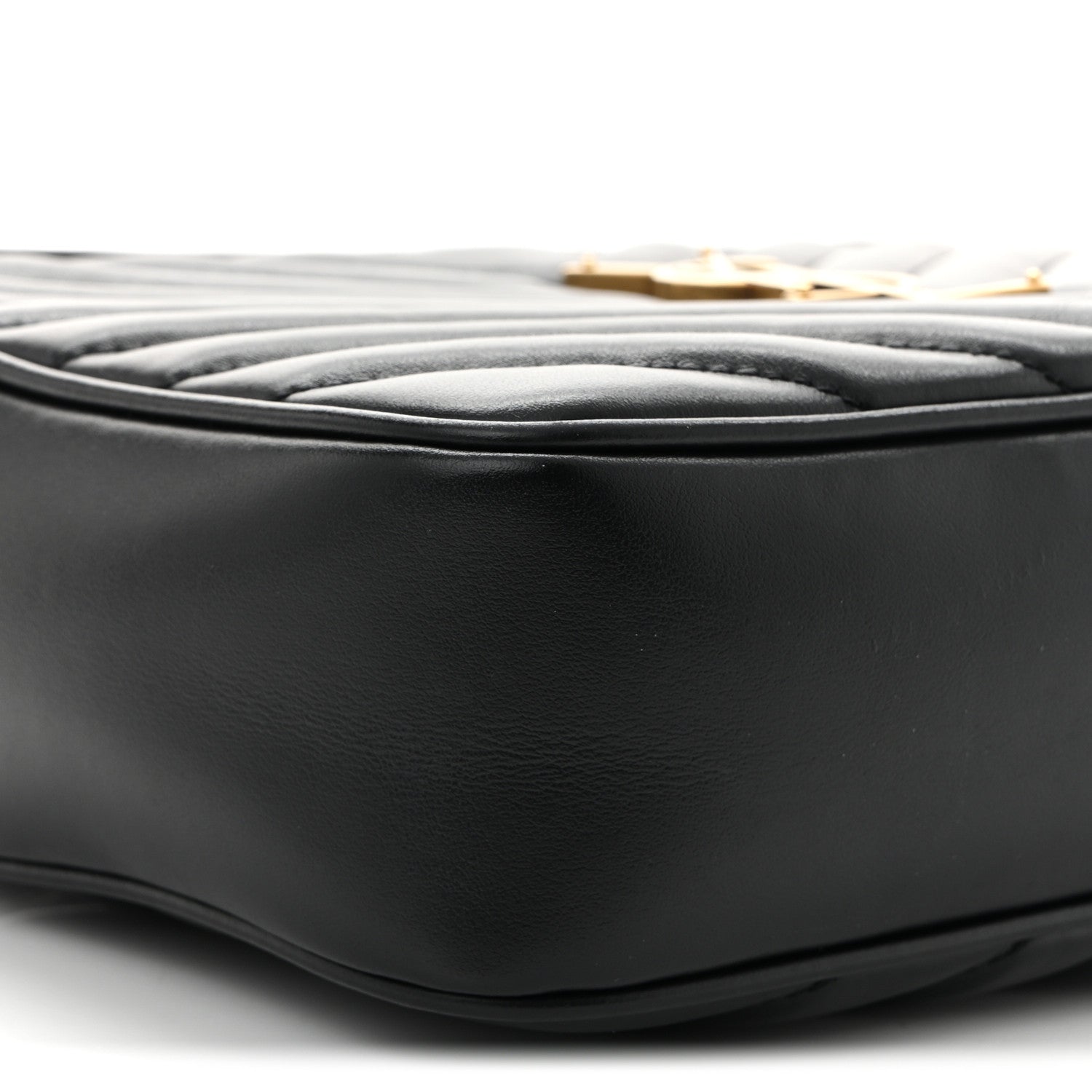 Saint Laurent Calfskin Matelasse Monogram Lou Camera Bag Black 9 of 10