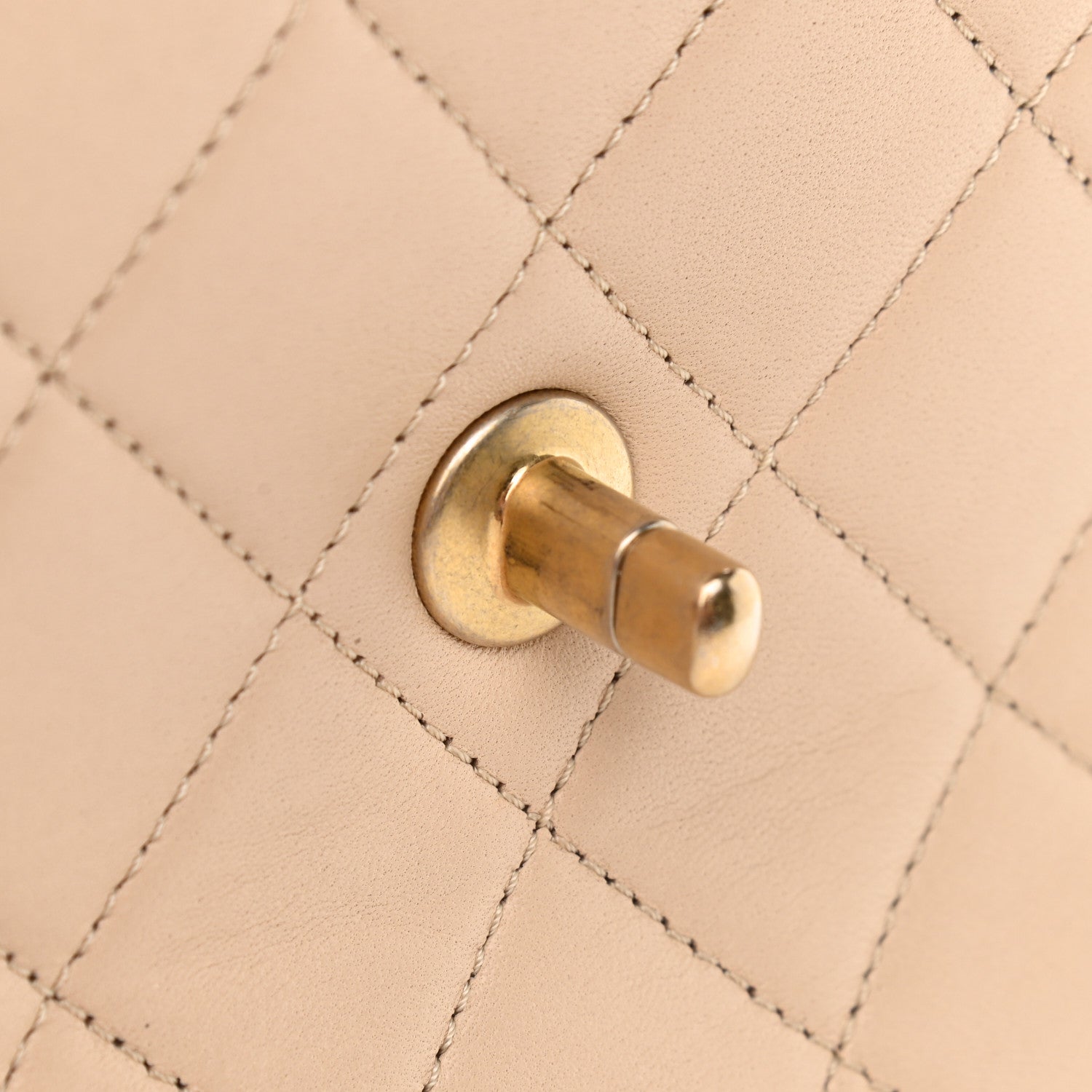 Chanel Lambskin Quilted Large Trendy Spirit Top Handle Bag Beige 9 of 10