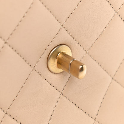 Chanel Lambskin Quilted Large Trendy Spirit Top Handle Bag Beige 9 of 10