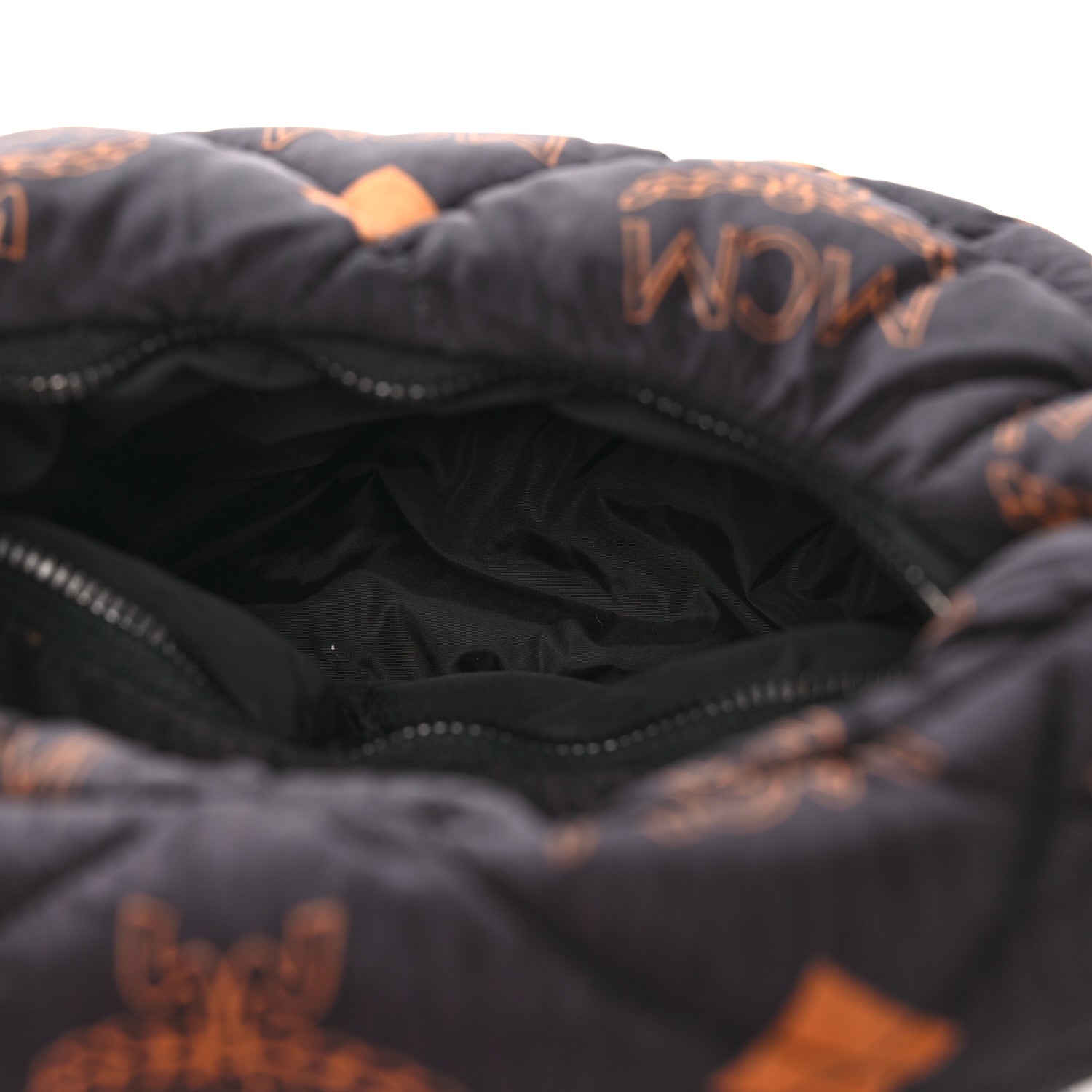 MCM Maxi Visetos Nylon Quilted Mini Aren Hobo Black 5 of 12