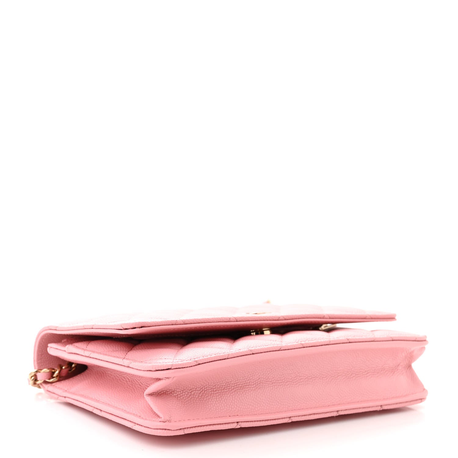 Chanel Caviar Quilted Wallet on Chain WOC Light Pink 4 of 12