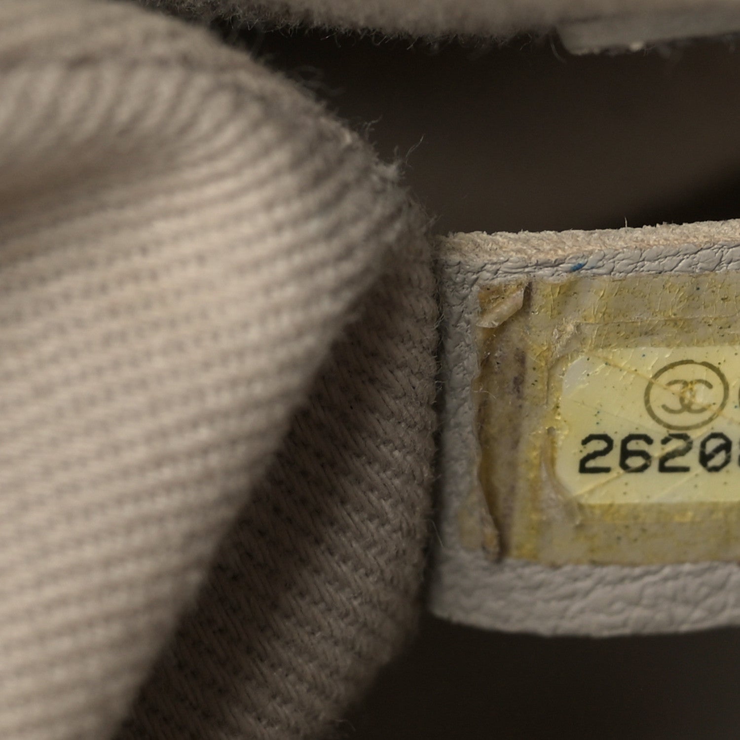 Chanel Striped Canvas Deauville Drawstring Bag Gray Black 7 of 9