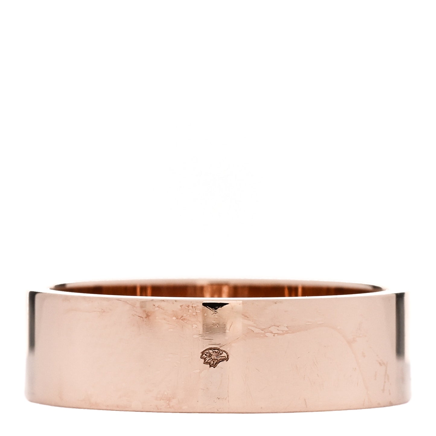 18K Rose Gold Diamond PM H D'Ancre Ring 52 6