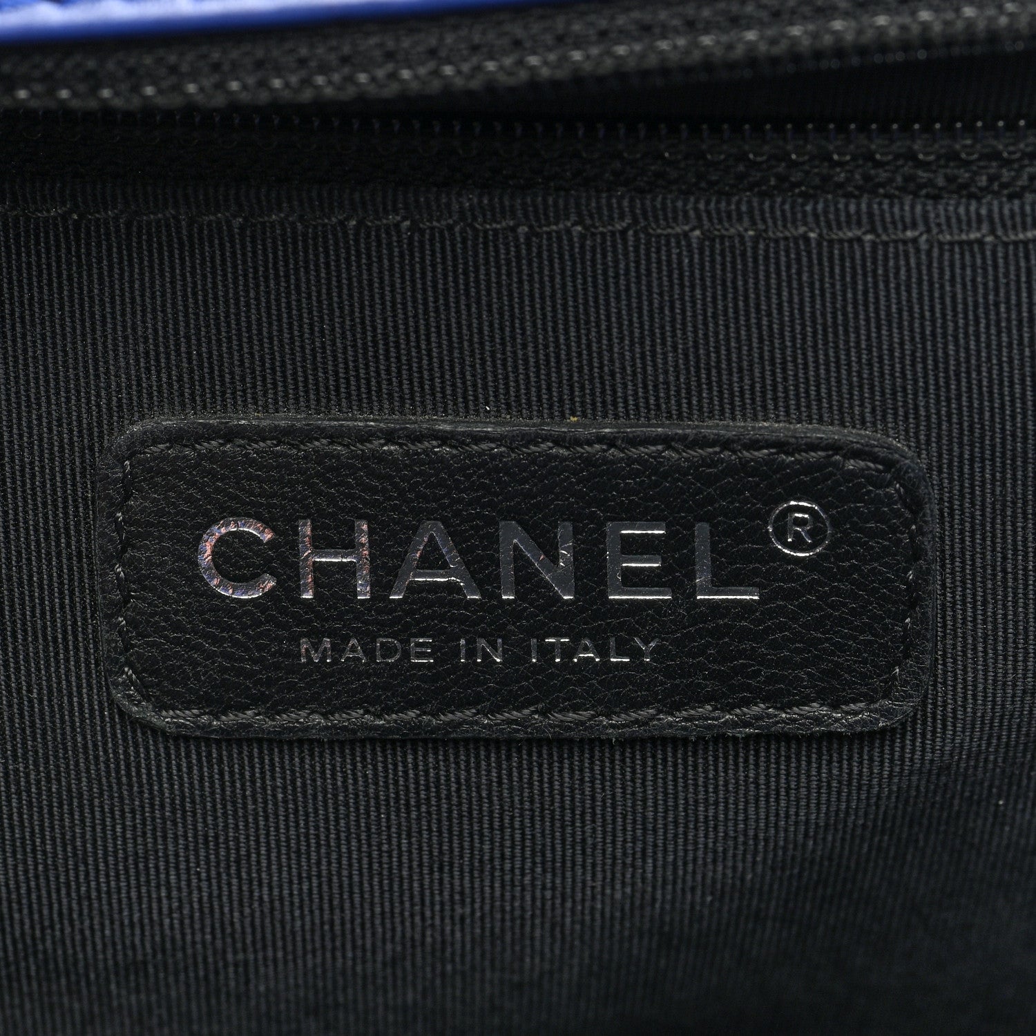 Chanel Calfskin Quilted Large Boy Flap Dark Blue 6 of 11
