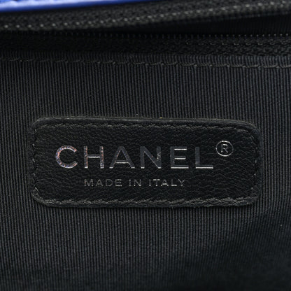 Chanel Calfskin Quilted Large Boy Flap Dark Blue 6 of 11