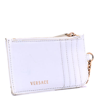 Versace Nappa Quilted Tribute Key Pouch White 2 of 5