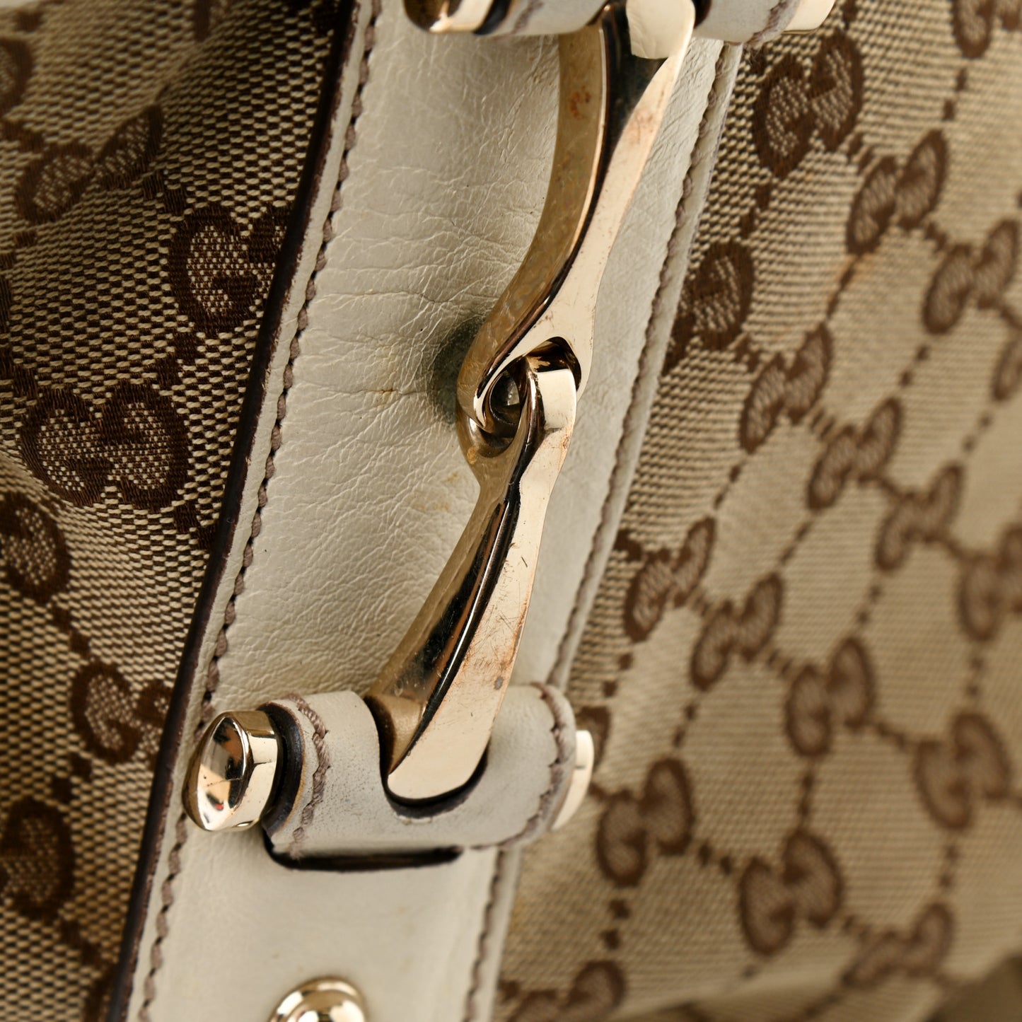Monogram Small Pelham Shoulder Bag Off White