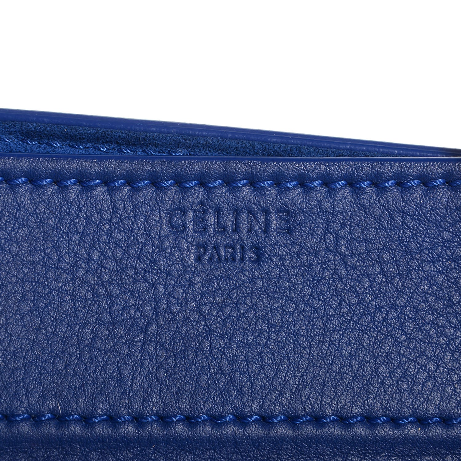 Celine Supple Calfskin Medium Phantom Luggage Royal Blue 6 of 9