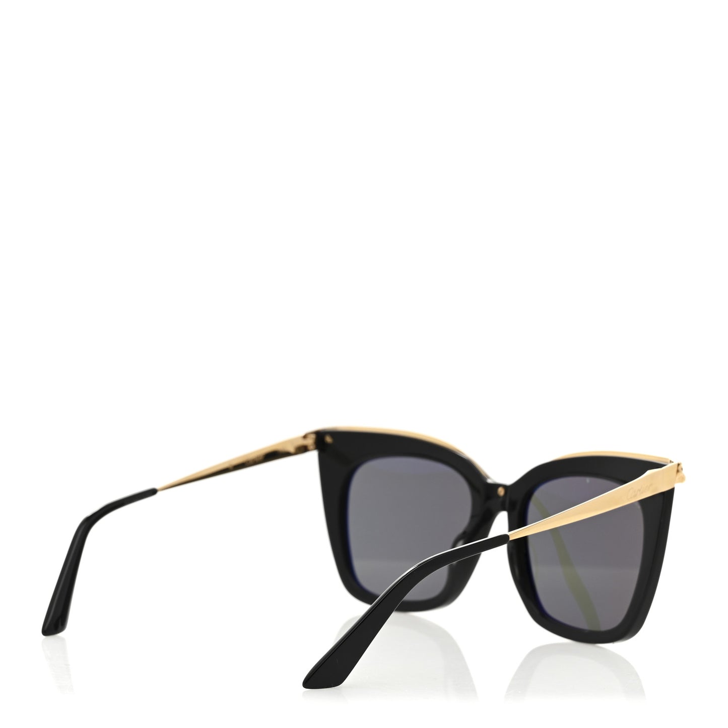 Acetate Panthere Cartier Sunglasses CT0030S Gold Black