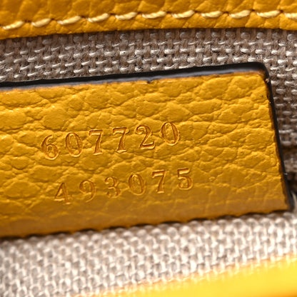 Gucci Dollar Calfskin Interlocking G Crossbody Bag New Buttercup 7 of 9