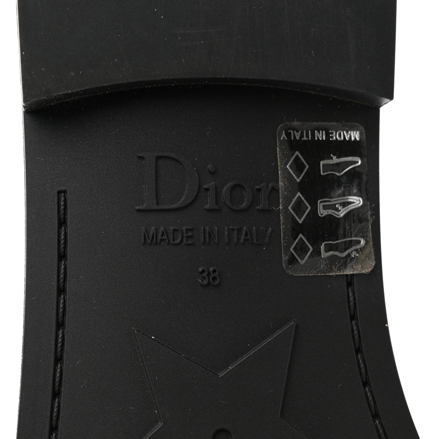 Matte Calfskin Pearl Dio(r)evolution Slide Sandals 38 Black