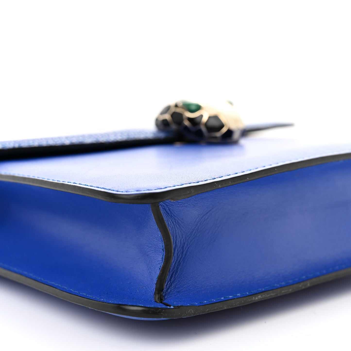 Galuchat Calfskin Serpenti Forever Crossbody Bag Blue