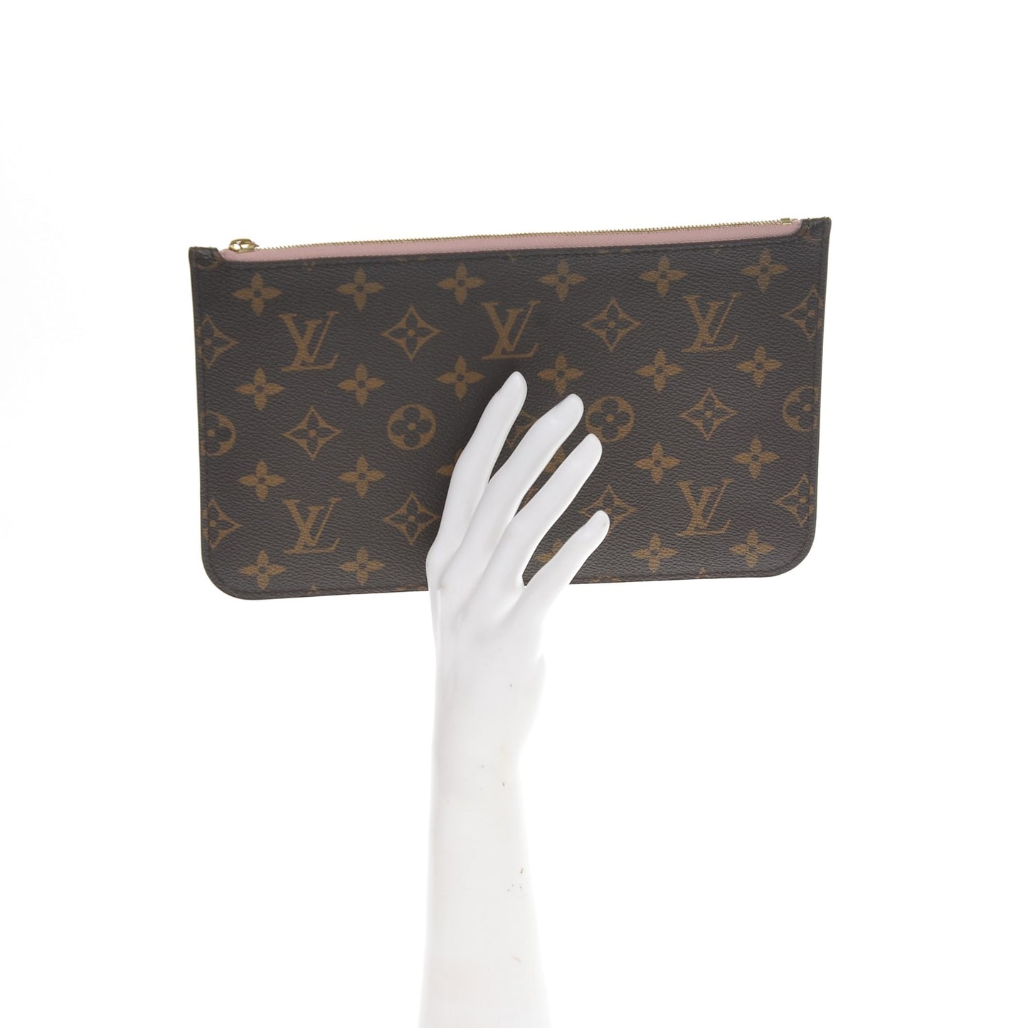 Monogram Neverfull MM GM Pochette Rose Ballerine