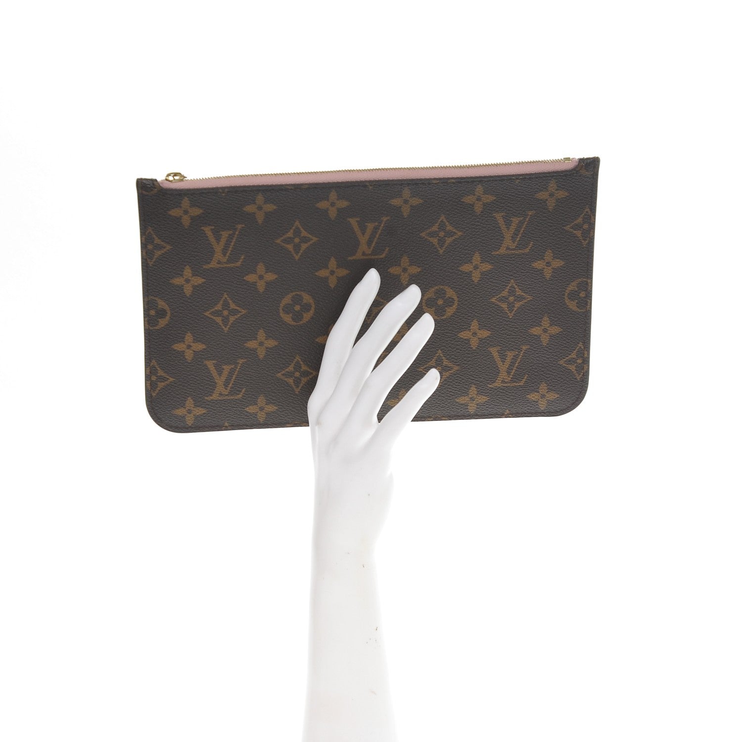 Louis Vuitton Monogram Neverfull MM GM Pochette Rose Ballerine 2 of 7