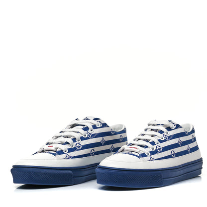 Louis Vuitton Canvas Escale Stellar Sneakers 38 Blue 3 of 7