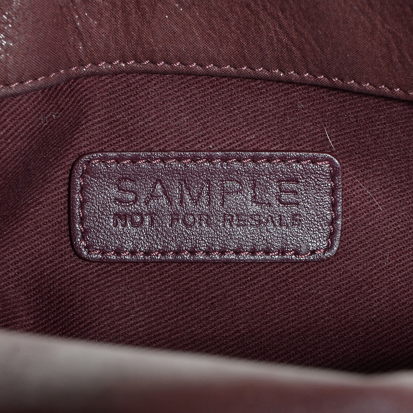 Calfskin Diamond Embossed New Chic Flap Burgundy