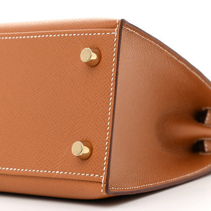 Hermes Epsom Kelly Sellier 25 Gold 10 of 11