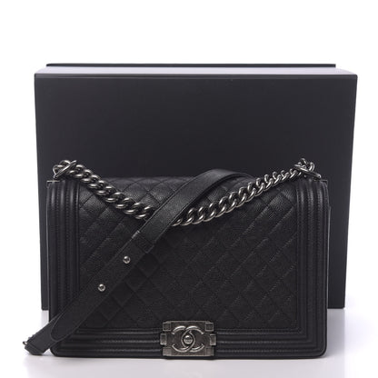 Chanel Caviar Quilted New Medium Boy Flap Black 10 of 10