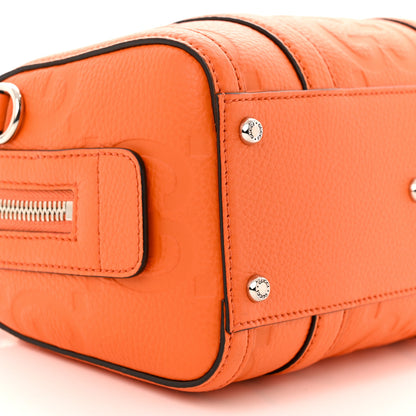 Gucci Piuma Calfskin Jumbo GG Embossed Mini Duffle Bag Good Orange 9 of 10