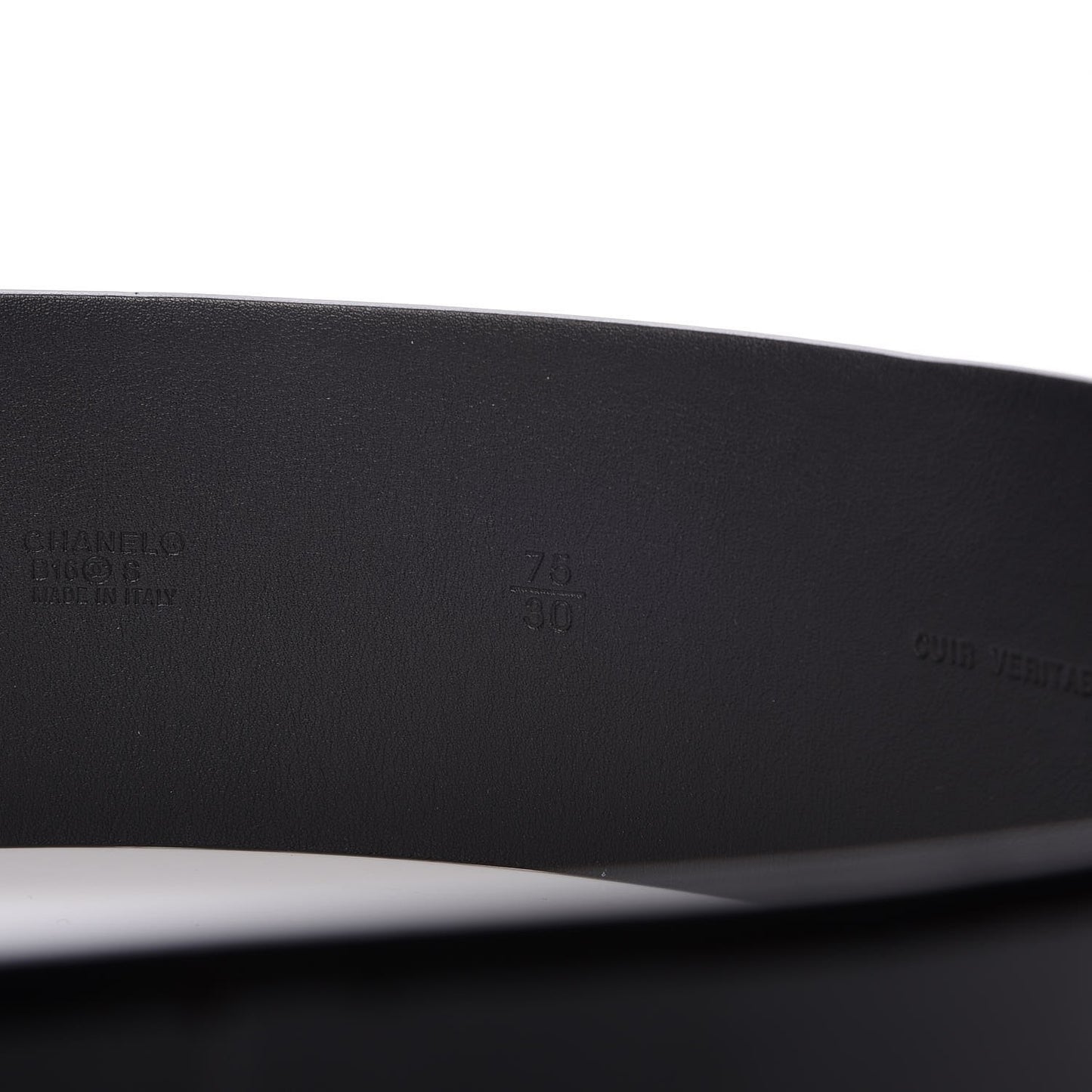 Patent Calfskin Belt 75 30 Black