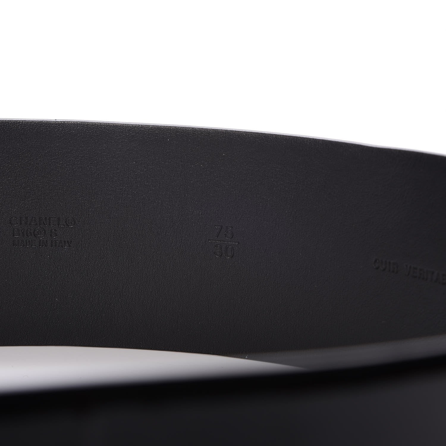 Chanel Patent Calfskin Belt 75 30 Black 7 of 7