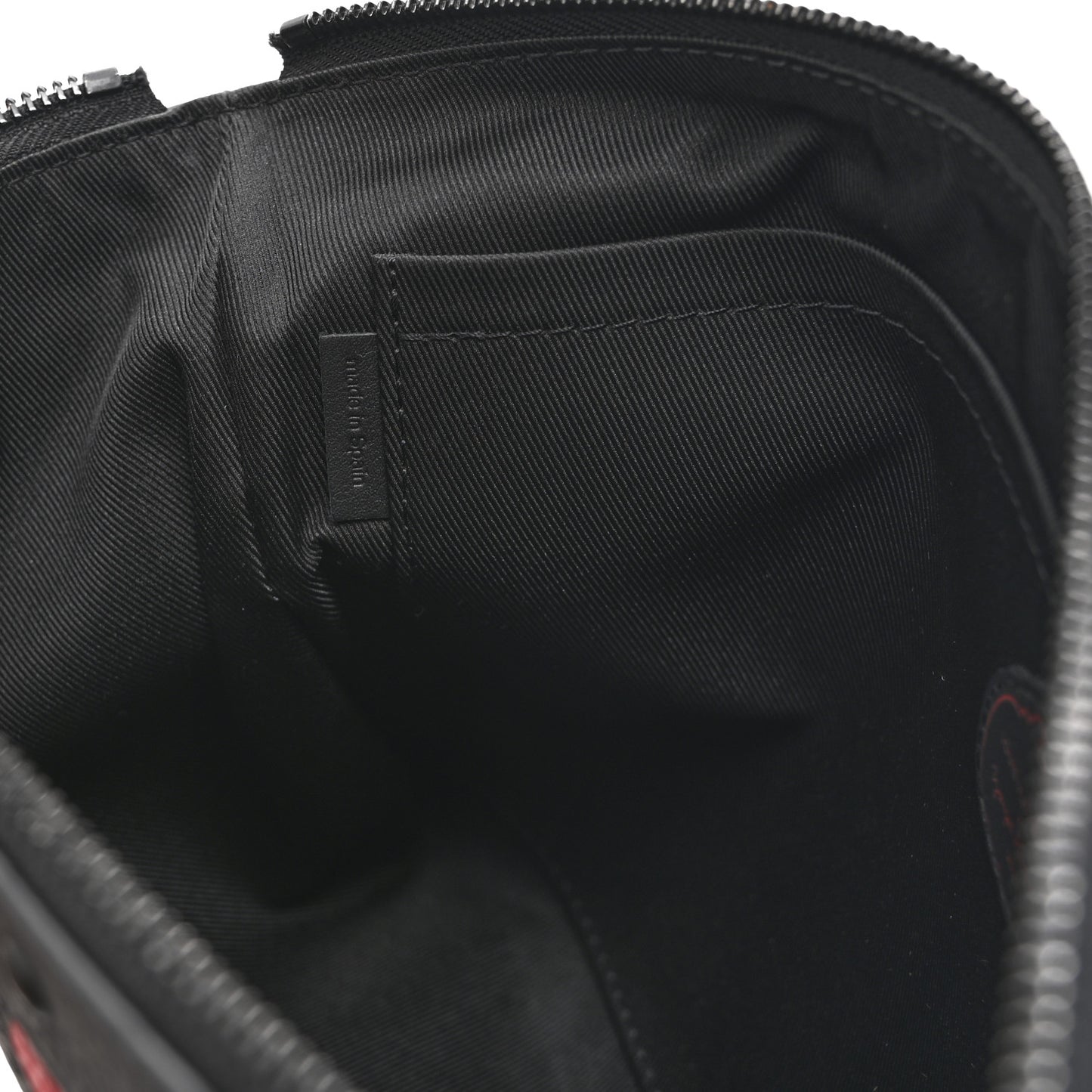 LV X YK Taurillon Monogram Pochette To-Go Black Red