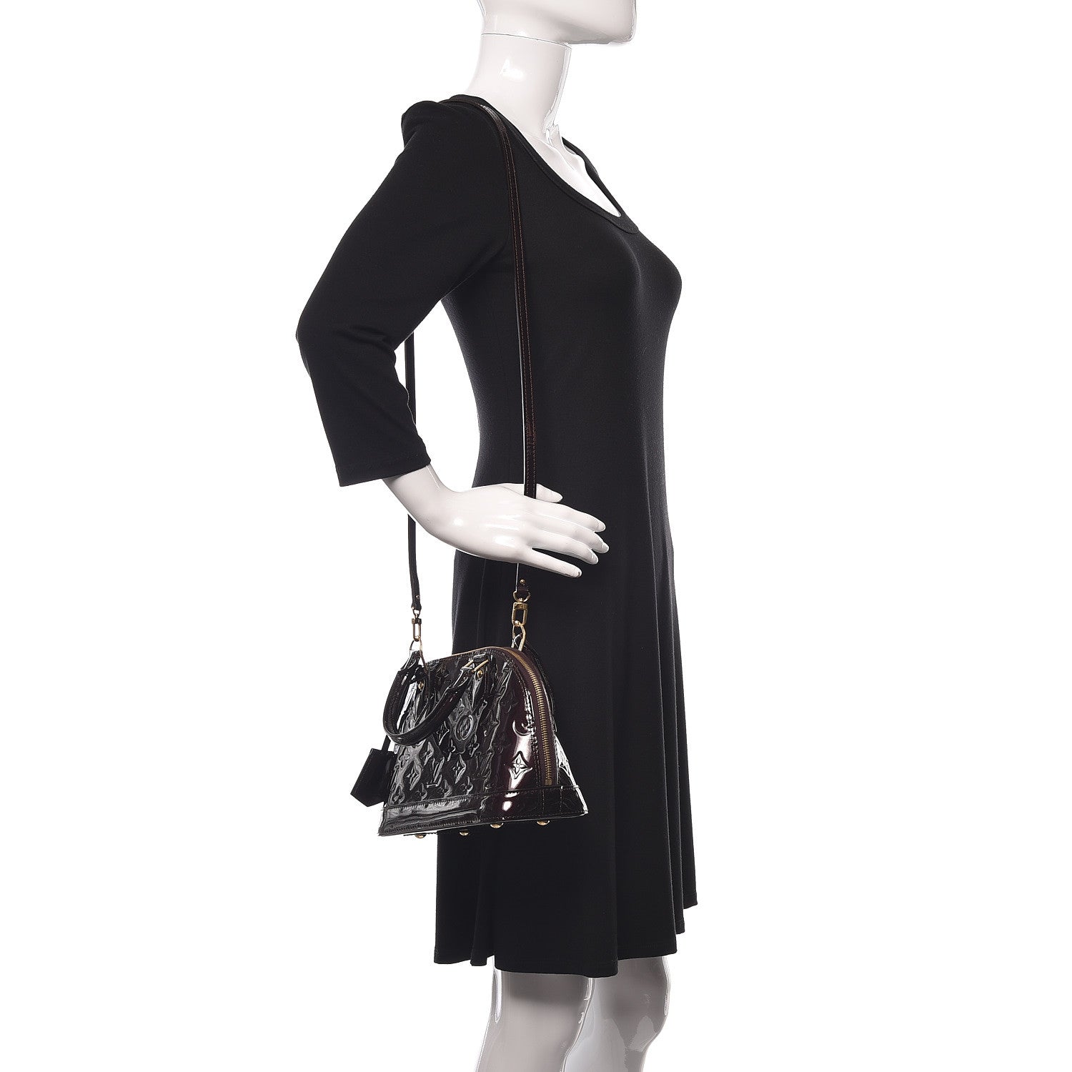 Louis Vuitton Vernis Alma BB Amarante 2 of 16