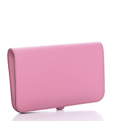 Hermes Togo Dogon Duo Wallet 5P Pink 2 of 8