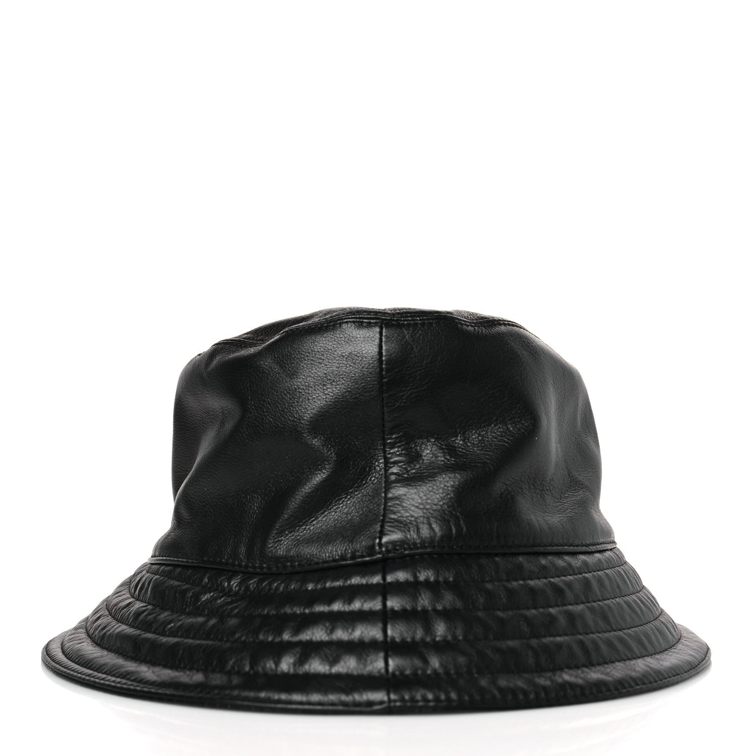 Hermes Newton Calfskin Fred Bucket Hat 59 Black 4 of 7